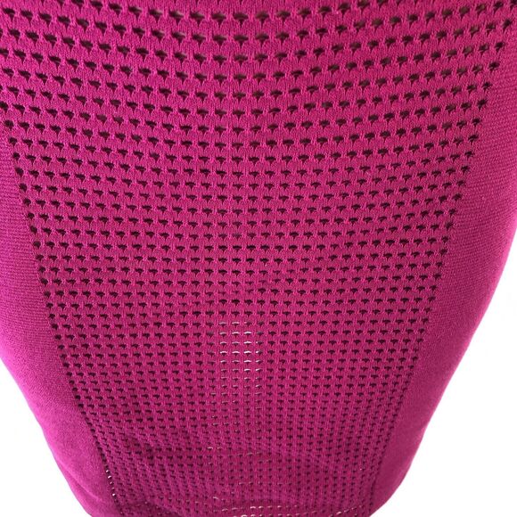 Lauren Ralph Lauren Dress Women's fuchsia Pink 3/4 Sleeves knitted fitte… - Picture 10 of 16